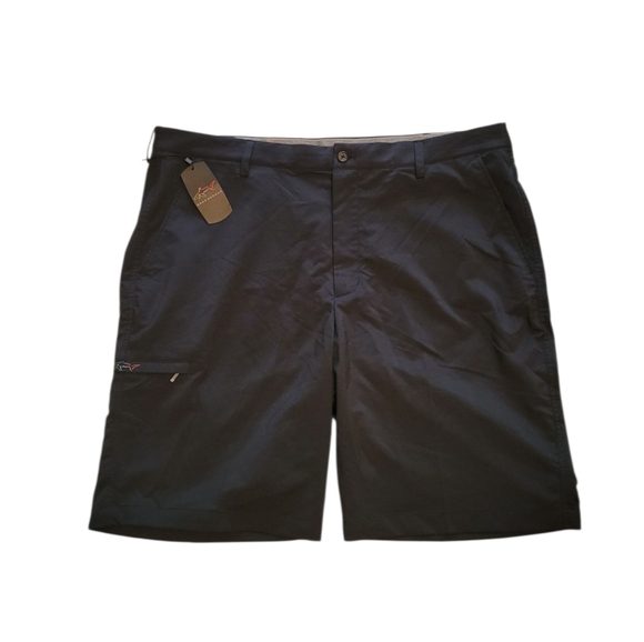 Greg Norman New Black Athleisure Shorts Size 40 - Picture 1 of 12